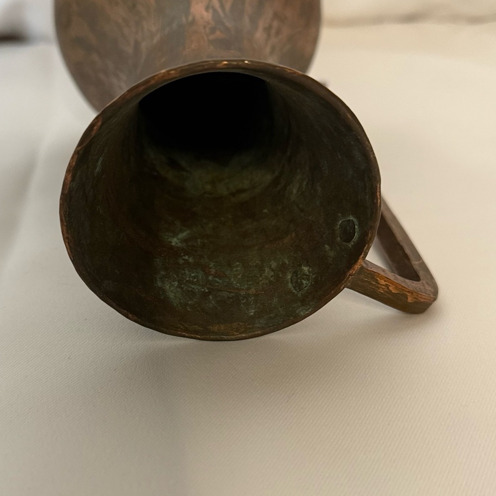 Vintage Copper Pitcher - Picture 5 of 9